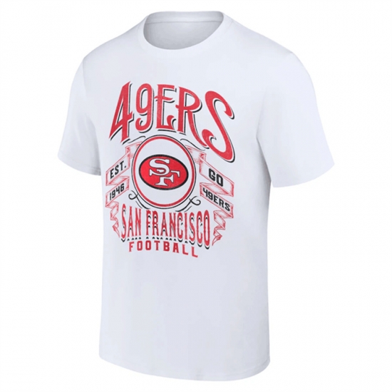 Men San Francisco 49ers White X Darius Rucker Collection Vintage Football T Shirt Men San Francisco 49ers White X Darius Rucker Collection Vintage Football T Shirt