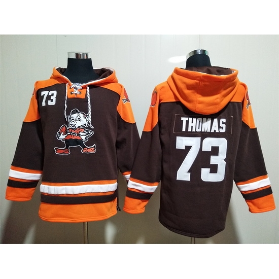 Cleveland Browns Sitched Pullover Hoodie #73 Joe Thomas Cleveland Browns Sitched Pullover Hoodie #73 Joe Thomas