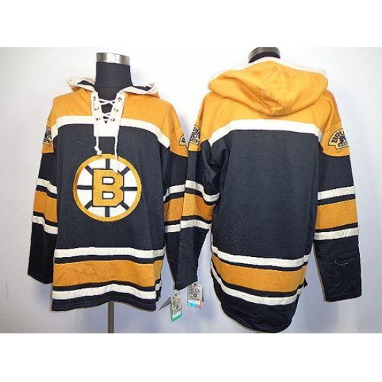 Bruins Blank Black Sawyer Hooded Sweatshirt Stitched NHL Jersey Bruins Blank Black Sawyer Hooded Sweatshirt Stitched NHL Jersey
