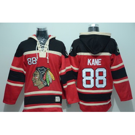 Men Chicago Blackhawks 88 Patrick Kane Red Sawyer Hooded Sweatshirt Stitched NHL Jersey Men Chicago Blackhawks 88 Patrick Kane Red Sawyer Hooded Sweatshirt Stitched NHL Jersey