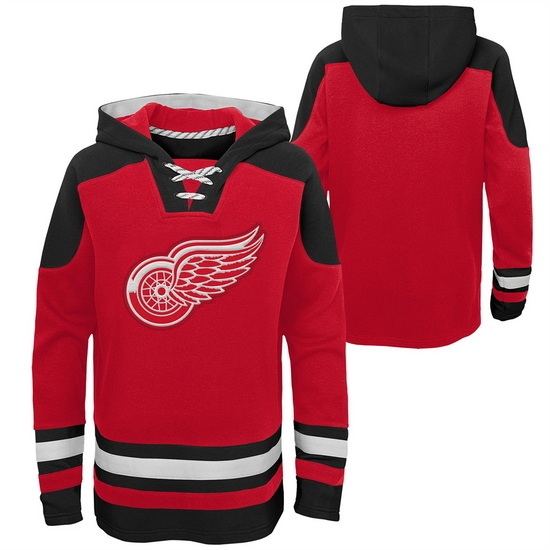 Men Detroit Red Wings Blank Stitched Hoody Men Detroit Red Wings Blank Stitched Hoody