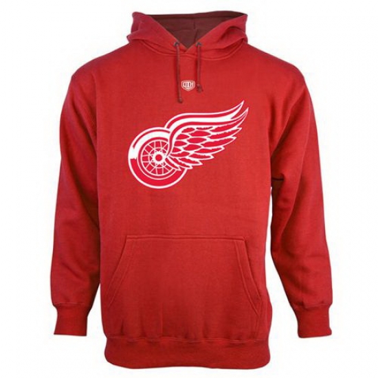 Men Detroit Red Wings Old Time Hockey Big Logo with Crest Pullover Men Detroit Red Wings Old Time Hockey Big Logo with Crest Pullover