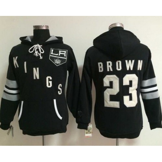 Los Angeles Kings 23 Dustin Brown Black Women Old Time Heidi Hoodie Los Angeles Kings 23 Dustin Brown Black Women Old Time Heidi Hoodie