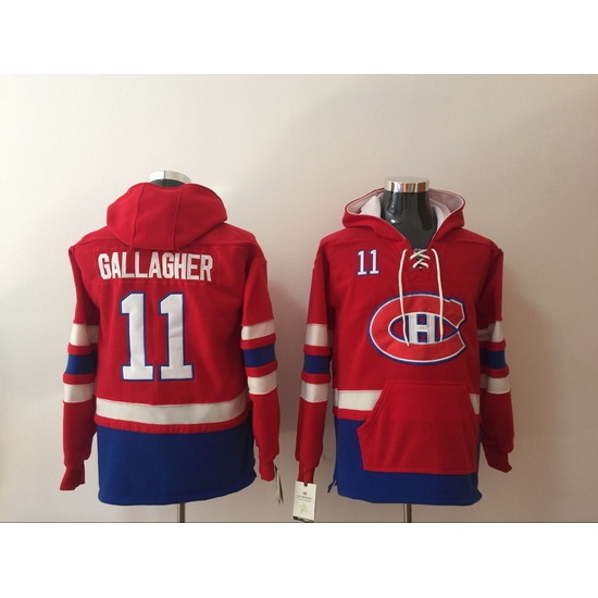 Men Montreal Canadiens Brendan Gallagher 11 Blue Stitched NHL Hoodie Men Montreal Canadiens Brendan Gallagher 11 Blue Stitched NHL Hoodie