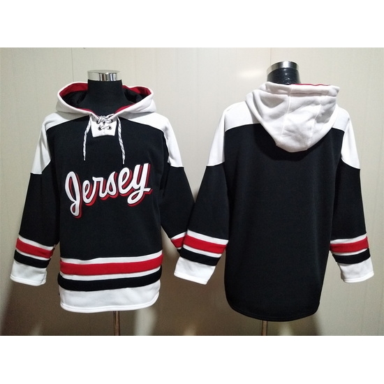 Men New Jersey Devils Black Blank Stitched Hoody Men New Jersey Devils Black Blank Stitched Hoody