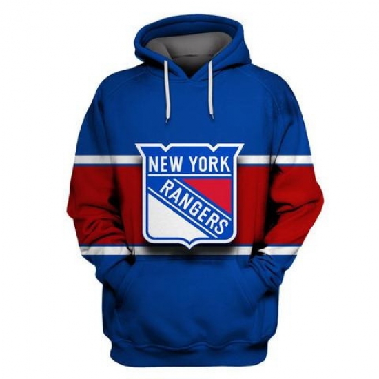 Men NY New York Rangers Blue All Stitched Hooded Sweatshirt Men NY New York Rangers Blue All Stitched Hooded Sweatshirt