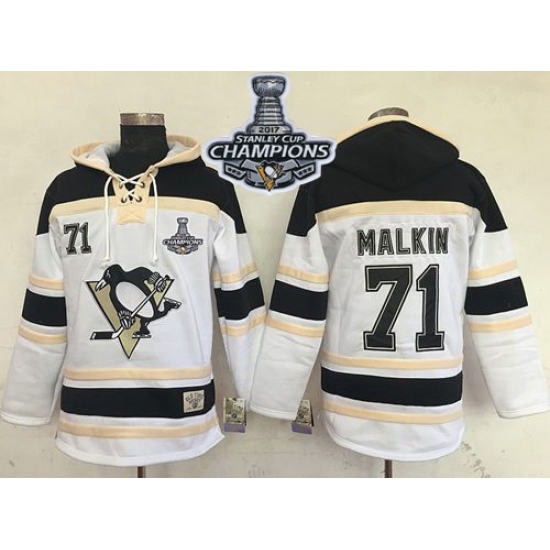 Men Pittsburgh Penguins 71 Evgeni Malkin White Sawyer Hooded Sweatshirt 2017 Stanley Cup Finals Champions Stitched NHL Jersey Men Pittsburgh Penguins 71 Evgeni Malkin White Sawyer Hooded Sweatshirt 2017 Stanley Cup Finals Champions Stitched NHL Jersey