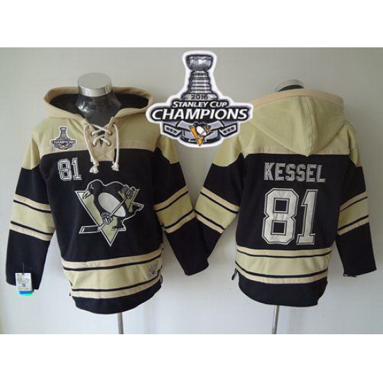 Men Pittsburgh Penguins 81 Phil Kessel Black Sawyer Hooded Sweatshirt 2016 Stanley Cup Champions Stitched NHL Jersey Men Pittsburgh Penguins 81 Phil Kessel Black Sawyer Hooded Sweatshirt 2016 Stanley Cup Champions Stitched NHL Jersey