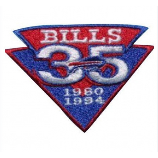 Stitched Buffalo Bills 35th Anniversary Jersey Patch Stitched Buffalo Bills 35th Anniversary Jersey Patch