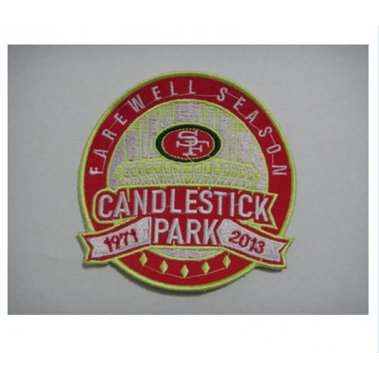 Stitched NFL San Francisco 49ers Candlestick Park Farewell Season Patch Stitched NFL San Francisco 49ers Candlestick Park Farewell Season Patch