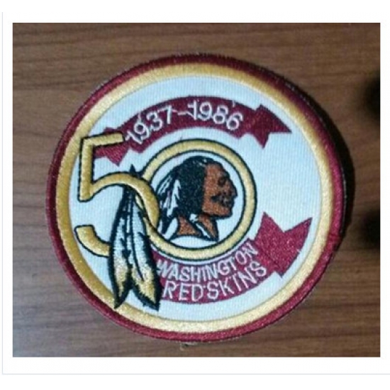 Stitched NFL Washington Redskins 1937-1986 50TH Patch Stitched NFL Washington Redskins 1937-1986 50TH Patch