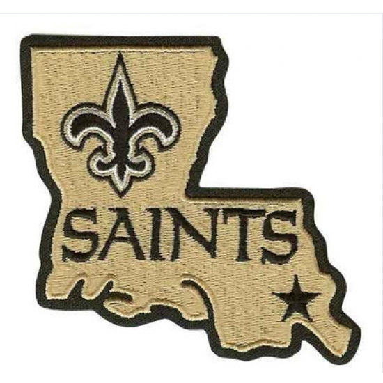 Stitched New Orleans Saints Louisiana State Logo Jersey Patch Stitched New Orleans Saints Louisiana State Logo Jersey Patch