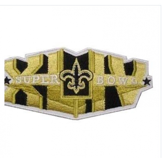 Stitched New Orleans Saints Super Bowl XLIV Gold Jersey Patch Stitched New Orleans Saints Super Bowl XLIV Gold Jersey Patch