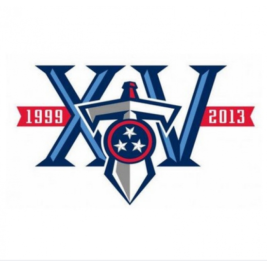 Stitched Tennessee Titans 10th Anniversary Jersey Patch Stitched Tennessee Titans 10th Anniversary Jersey Patch