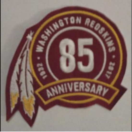 Washionton Redskins 85th Anniversary Patch Washionton Redskins 85th Anniversary Patch