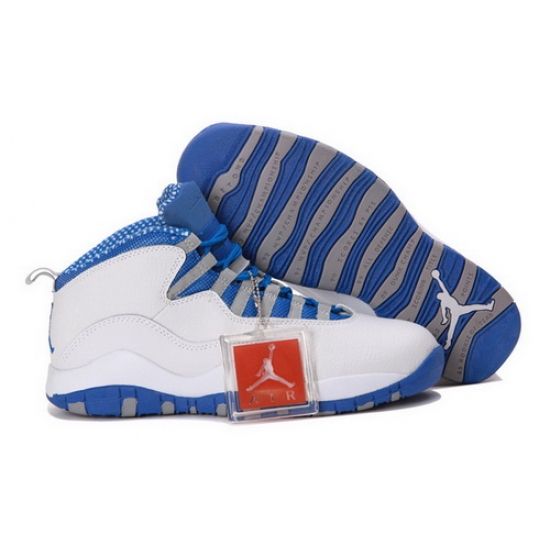 Air Jordan 10 Shoes 2013 Mens White Blue Air Jordan 10 Shoes 2013 Mens White Blue