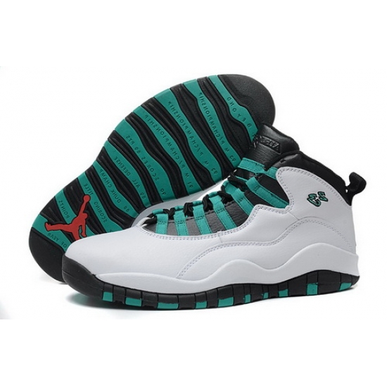 Air Jordan 10 Shoes 2015 Mens Low White Black Green Air Jordan 10 Shoes 2015 Mens Low White Black Green