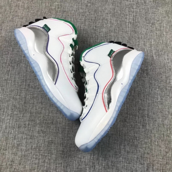 Nike Air Jordan 10 Chicago All Star Rainbow Men Shoes Nike Air Jordan 10 Chicago All Star Rainbow Men Shoes