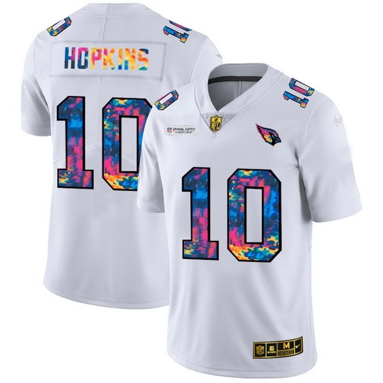 Arizona Cardinals 10 DeAndre Hopkins Men White Nike Multi Color 2020 NFL Crucial Catch Limited NFL Jersey Arizona Cardinals 10 DeAndre Hopkins Men White Nike Multi Color 2020 NFL Crucial Catch Limited NFL Jersey