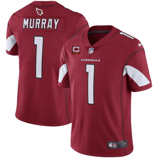 Men Arizona Cardinals 2022 #1 Kyler Murray Red With 3-star C Patch Vapor Untouchable Limited Stitched NFL Jersey Men Arizona Cardinals 2022 #1 Kyler Murray Red With 3-star C Patch Vapor Untouchable Limited Stitched NFL Jersey