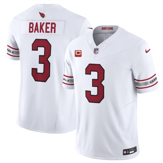 Men Arizona Cardinals 3 Budda Baker White 2023 F U S E With 4 Star C Patch Vapor Untouchable F U S E Limited Stitched Football Jersey Men Arizona Cardinals 3 Budda Baker White 2023 F U S E With 4 Star C Patch Vapor Untouchable F U S E Limited Stitched Football Jersey