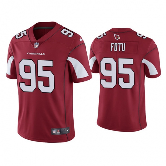 Men Arizona Cardinals 95 Leki Fotu Red Vapor Untouchable Limited Stitched Jersey Men Arizona Cardinals 95 Leki Fotu Red Vapor Untouchable Limited Stitched Jersey