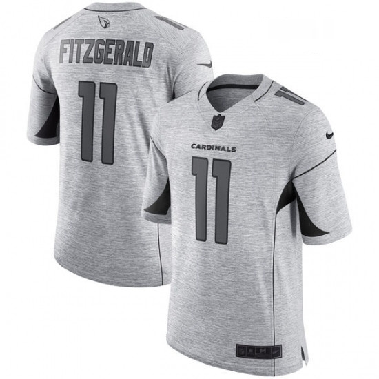 Men Nike Arizona Cardinals 11 Larry Fitzgerald Limited Gray Gridiron II NFL Jersey Men Nike Arizona Cardinals 11 Larry Fitzgerald Limited Gray Gridiron II NFL Jersey