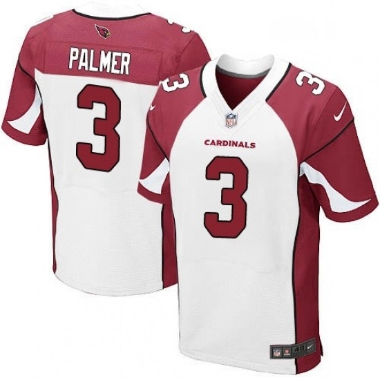 Men Nike Arizona Cardinals 3 Carson Palmer Elite White NFL Jersey Men Nike Arizona Cardinals 3 Carson Palmer Elite White NFL Jersey