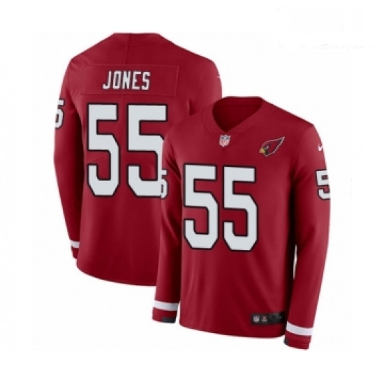 Men Nike Arizona Cardinals 55 Chandler Jones Limited Red Therma Long Sleeve NFL Jersey Men Nike Arizona Cardinals 55 Chandler Jones Limited Red Therma Long Sleeve NFL Jersey