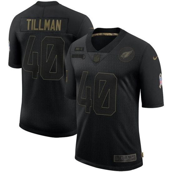 Men's Arizona Cardinals #40 Pat Tillman Black Nike 2020 Salute To Service Limited Jersey Men's Arizona Cardinals #40 Pat Tillman Black Nike 2020 Salute To Service Limited Jersey