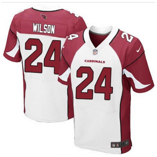 Nike Arizona Cardinals #24 Adrian Wilson White Men 27s Stitched NFL Elite Jersey Nike Arizona Cardinals #24 Adrian Wilson White Men 27s Stitched NFL Elite Jersey