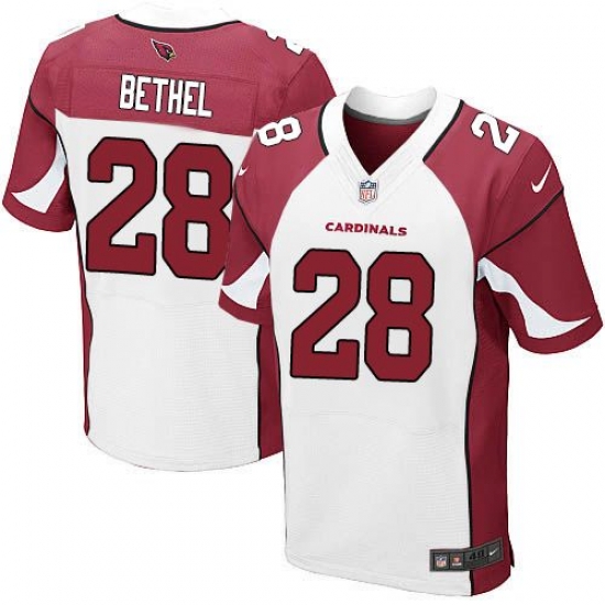 Nike Cardinals #28 Justin Bethel White Mens Stitched NFL Elite Jersey Nike Cardinals #28 Justin Bethel White Mens Stitched NFL Elite Jersey