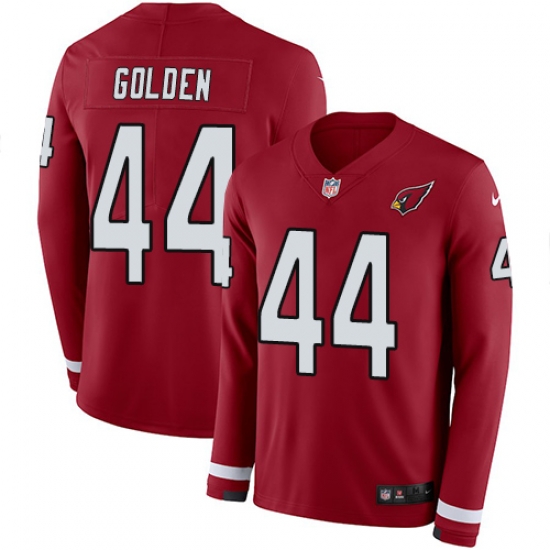 Nike Cardinals #44 Markus Golden Red Team Color Men Stitched NFL Limited Therma Long Sleeve Jersey Nike Cardinals #44 Markus Golden Red Team Color Men Stitched NFL Limited Therma Long Sleeve Jersey