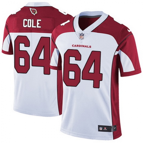 Nike Cardinals #64 Mason Cole White Mens Stitched NFL Vapor Untouchable Limited Jersey Nike Cardinals #64 Mason Cole White Mens Stitched NFL Vapor Untouchable Limited Jersey