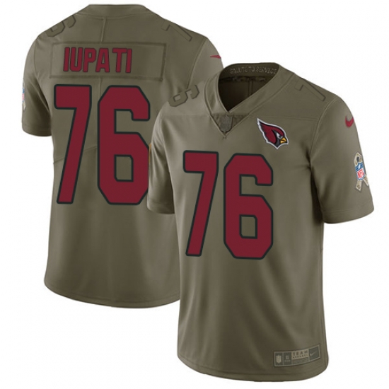 Nike Cardinals #76 Mike Iupati Olive Mens Stitched NFL Limited 2017 Salute to Service Jersey Nike Cardinals #76 Mike Iupati Olive Mens Stitched NFL Limited 2017 Salute to Service Jersey