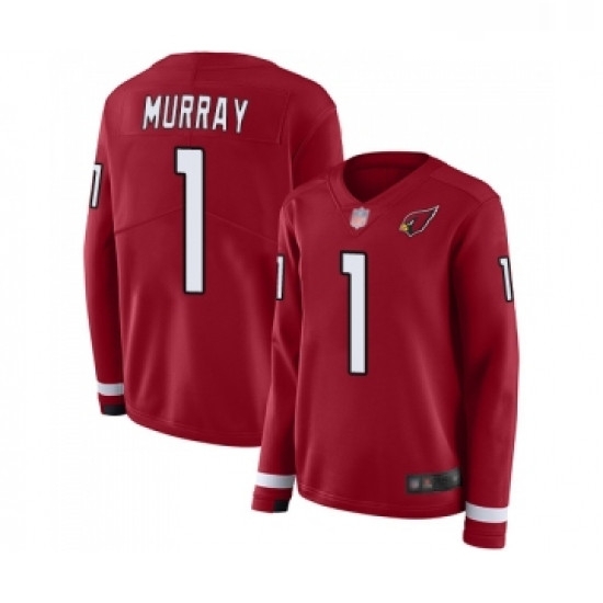 Women Arizona Cardinals #1 Kyler Murray Limited Red Therma Long Sleeve NFL Jersey Women Arizona Cardinals #1 Kyler Murray Limited Red Therma Long Sleeve NFL Jersey