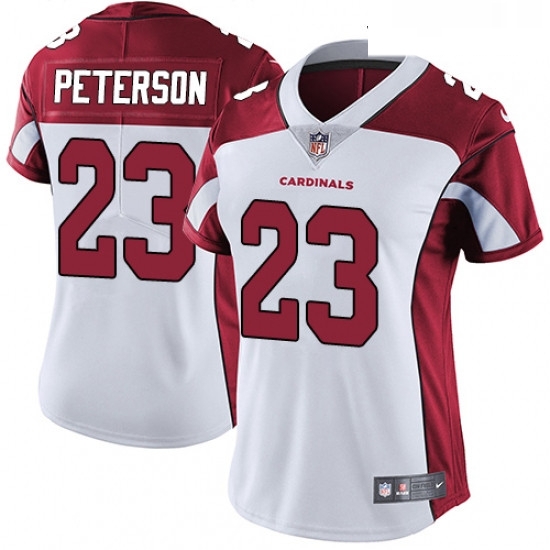 Womens Nike Arizona Cardinals 23 Adrian Peterson White Vapor Untouchable Limited Player NFL Jersey Womens Nike Arizona Cardinals 23 Adrian Peterson White Vapor Untouchable Limited Player NFL Jersey