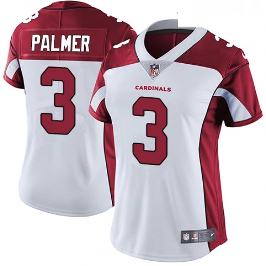 Womens Nike Arizona Cardinals 3 Carson Palmer White Vapor Untouchable Limited Player NFL Jersey Womens Nike Arizona Cardinals 3 Carson Palmer White Vapor Untouchable Limited Player NFL Jersey