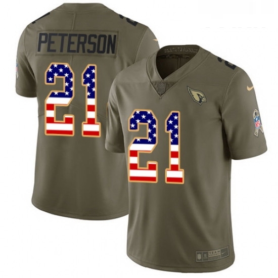 Youth Nike Arizona Cardinals 21 Patrick Peterson Limited OliveUSA Flag 2017 Salute to Service NFL Jersey Youth Nike Arizona Cardinals 21 Patrick Peterson Limited OliveUSA Flag 2017 Salute to Service NFL Jersey