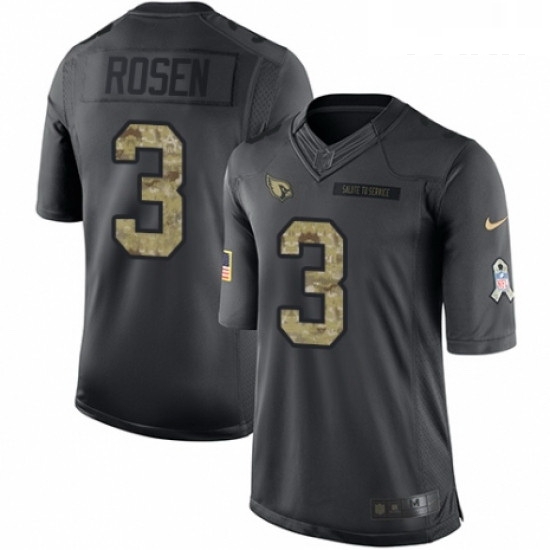 Youth Nike Arizona Cardinals 3 Josh Rosen Limited Black 2016 Salute to Service NFL Jersey Youth Nike Arizona Cardinals 3 Josh Rosen Limited Black 2016 Salute to Service NFL Jersey