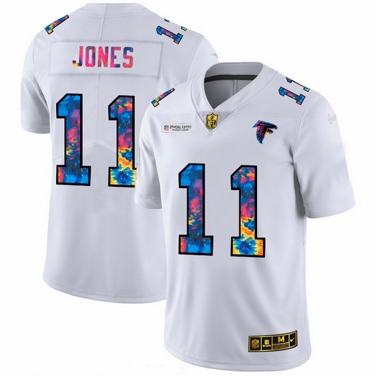 Atlanta Falcons 11 Julio Jones Men White Nike Multi Color 2020 NFL Crucial Catch Limited NFL Jersey Atlanta Falcons 11 Julio Jones Men White Nike Multi Color 2020 NFL Crucial Catch Limited NFL Jersey