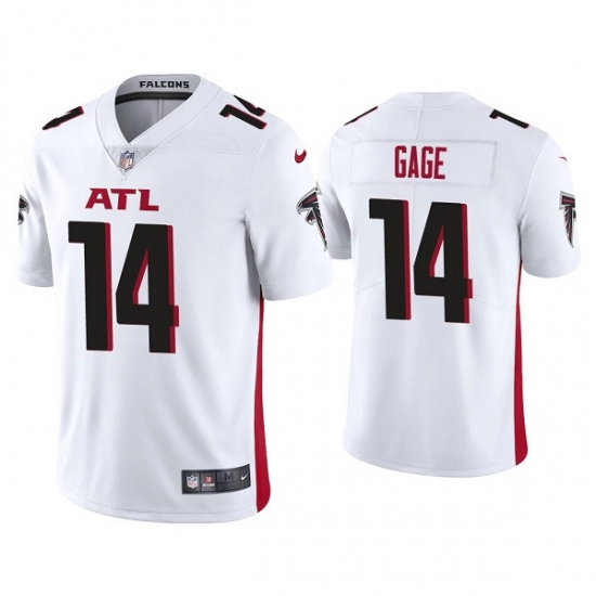 Men Atlanta Falcons 14 Russell Gage White Vapor Untouchable Limited Stitched Jersey Men Atlanta Falcons 14 Russell Gage White Vapor Untouchable Limited Stitched Jersey