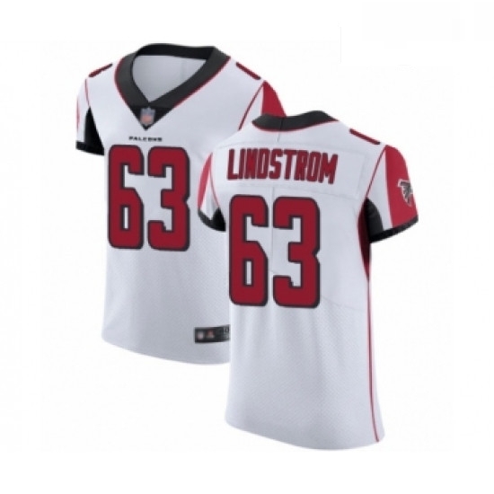 Men Atlanta Falcons 63 Chris Lindstrom White Vapor Untouchable Elite Player Football Jersey Men Atlanta Falcons 63 Chris Lindstrom White Vapor Untouchable Elite Player Football Jersey