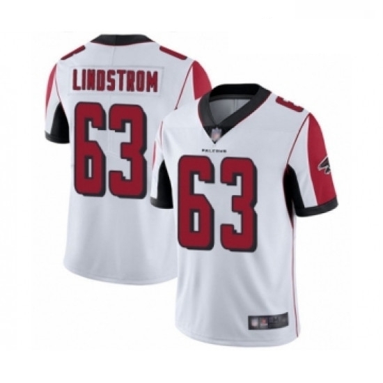 Men Atlanta Falcons 63 Chris Lindstrom White Vapor Untouchable Limited Player Football Jersey Men Atlanta Falcons 63 Chris Lindstrom White Vapor Untouchable Limited Player Football Jersey