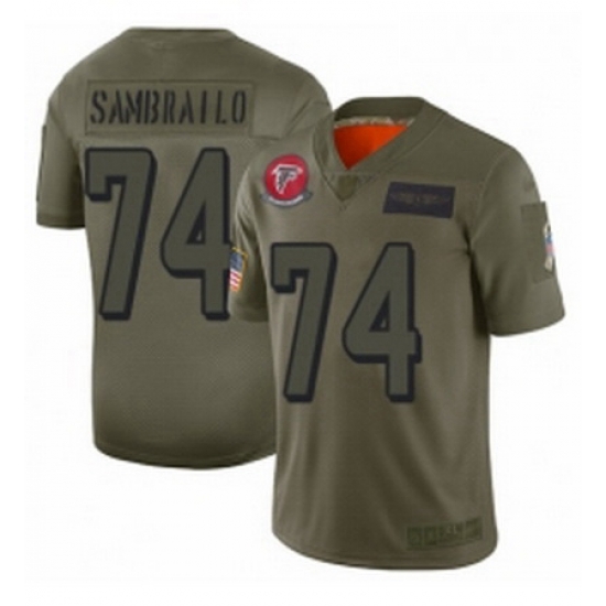 Men Atlanta Falcons 74 Ty Sambrailo Limited Camo 2019 Salute to Service Football Jersey Men Atlanta Falcons 74 Ty Sambrailo Limited Camo 2019 Salute to Service Football Jersey