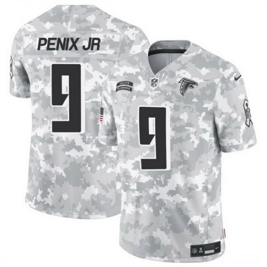 Men Atlanta Falcons 9 Michael Penix Jr 2024 F U S E Arctic Camo Salute To Service Limited Stitched Football Jersey Men Atlanta Falcons 9 Michael Penix Jr 2024 F U S E Arctic Camo Salute To Service Limited Stitched Football Jersey