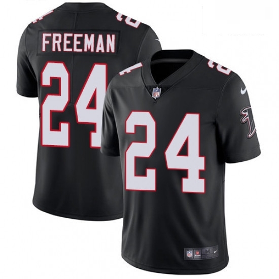 Men Nike Atlanta Falcons 24 Devonta Freeman Black Alternate Vapor Untouchable Limited Player NFL Jersey Men Nike Atlanta Falcons 24 Devonta Freeman Black Alternate Vapor Untouchable Limited Player NFL Jersey