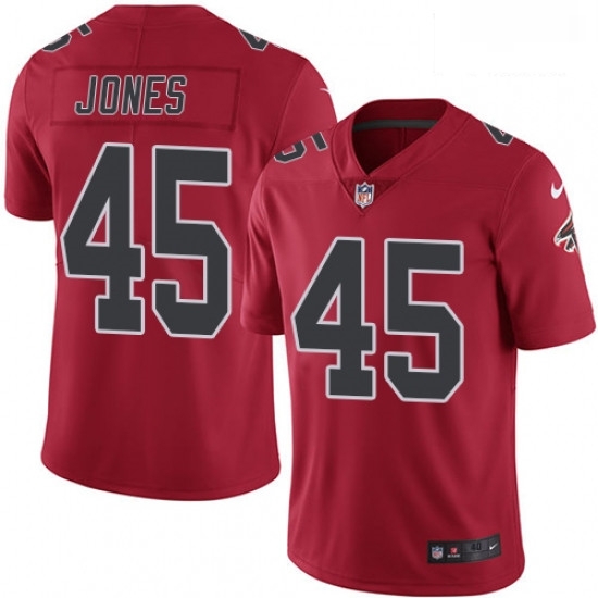 Men Nike Atlanta Falcons 45 Deion Jones Elite Red Rush Vapor Untouchable NFL Jersey Men Nike Atlanta Falcons 45 Deion Jones Elite Red Rush Vapor Untouchable NFL Jersey