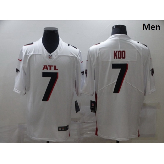 Men Nike Atlanta Falcons 7 Younghoe Koo White New Vapor Untouchable Limited Jersey Men Nike Atlanta Falcons 7 Younghoe Koo White New Vapor Untouchable Limited Jersey