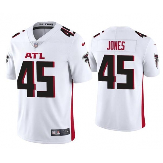 Men's Atlanta Falcons #45 Deion Jones 2020 White Vapor Untouchable Limited Stitched NFL Jersey Men's Atlanta Falcons #45 Deion Jones 2020 White Vapor Untouchable Limited Stitched NFL Jersey